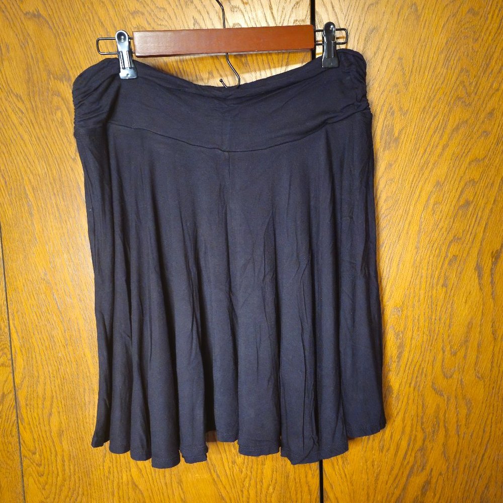 Sequin Hearts black jersey skirt